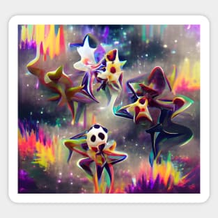 Psychedelic Stars Sticker
